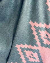 Load image into Gallery viewer, Reversible Pink and Grey Cashmere Feel Draped Shawl