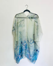 Load image into Gallery viewer, (Copy) Blue, Pink and Purple Floral Sheer Kimono