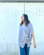 Load image into Gallery viewer, Dolphin Grey Sheer Kimono