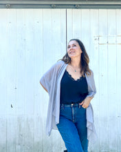 Load image into Gallery viewer, Dolphin Grey Sheer Kimono