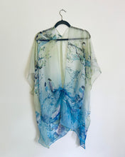 Load image into Gallery viewer, (Copy) Blue, Pink and Purple Floral Sheer Kimono