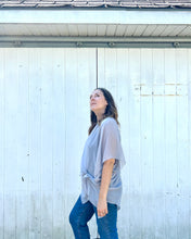 Load image into Gallery viewer, Dolphin Grey Sheer Kimono