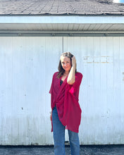 Load image into Gallery viewer, Red Sheer Kimono