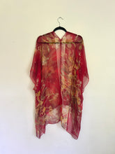 Load image into Gallery viewer, Red and Brown Sheer Kimono