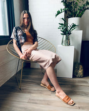 Load image into Gallery viewer, Black and White Sheer Floral Cropped Kimono