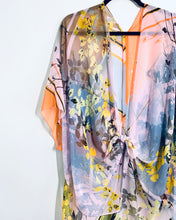 Load image into Gallery viewer, Pink Abstract Floral Sheer Kimono