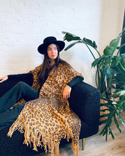 Load image into Gallery viewer, Dark Tan Leopard Long Duster