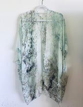Load image into Gallery viewer, Mint Green Branch Sheer Kimono