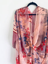 Load image into Gallery viewer, Pink Abstract Sheer Kimono