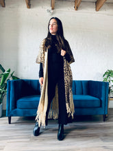 Load image into Gallery viewer, Light Tan Leopard Long Duster