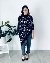 Load image into Gallery viewer, Black and White Embroidered Cotton Shawl