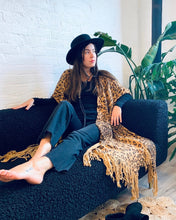 Load image into Gallery viewer, Dark Tan Leopard Long Duster