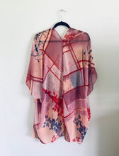 Load image into Gallery viewer, Pink Abstract Sheer Kimono