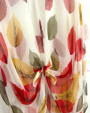 Load image into Gallery viewer, White and Red Leaf Sheer Kimono
