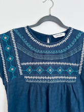 Load image into Gallery viewer, Indi &amp; Cold Blue boho embroidered top- Medium
