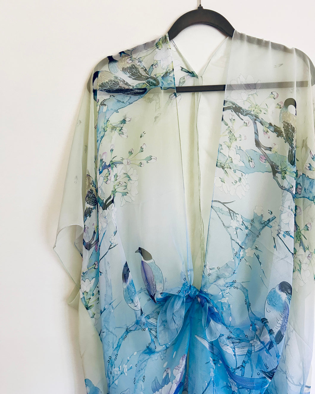 (Copy) Blue, Pink and Purple Floral Sheer Kimono