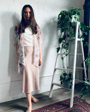 Load image into Gallery viewer, Powder Pink Floral Sheer Kimono
