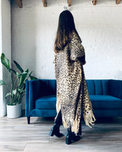 Load image into Gallery viewer, Light Tan Leopard Long Duster
