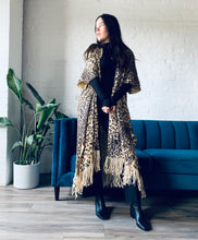 Load image into Gallery viewer, Light Tan Leopard Long Duster
