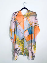 Load image into Gallery viewer, Pink Abstract Floral Sheer Kimono
